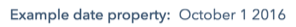example date property